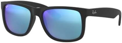 Ray-Ban JUSTIN RB 4165 Black Rubber/Blue 55/16/145 unisex Sunglasses