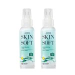 Avon Skin So Soft Original Dry Oil Body Spray with Jojoba | NEW 100 ml TRAVEL SIZE | Pack of 2