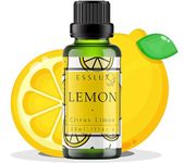 Esslux Lemon Essential Oil | 100% Pure Natural Oil for Skin, Cleaning & Diffuser | Ideal for Aromatherapy, Soap Making & DIY Projects | Refreshing Citrus Scent, 30 ML