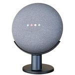 Mount Genie Google Home Mini Pedestal: Improves Sound Visibility and Appearance - Cleanest Mount Holder Stand for Google Mini - Designed in USA (Charcoal)