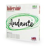 Hidersine Andante Viola String SET. Steel Core, alloy strings for longevity and ease of playing feel. Great tone and great value. Ideal for all Viola Students