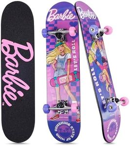Barbie - 31" Lenticular Skateboard with Pro Trucks, Full Grip Tape, 9-Ply Maple Deck, Ideal for All Experience Levels