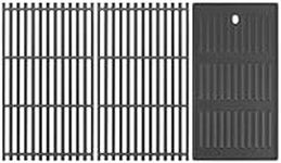 EasiBBQ Cast Iron Grill Grates and Griddle for Charbroil Commercial TRU-Infrared 4 Burner 463242715, 463242716, 463276016, 466242715, 466242815, 463257520 Gas Grills