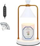 KERLJO Electric Candle Warmer Lamp with 2 Bulbs - Adjustable Brightness and Timer Function