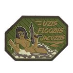 Mil-Spec Monkey - Uzis Floozies Jacuzzis - PVC Morale Patch - Multicam