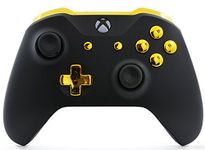 Black/Gold UN-MODDED Custom Controller Compatible with Xbox One S/X Unique Design (with 3.5 Jack)