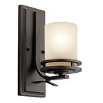 Kichler 5076OZ Wall Sconce 1-Light, Olde Bronze