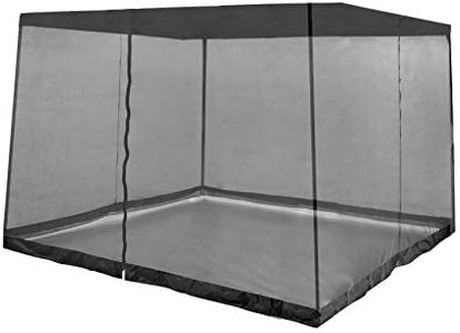 Z-Shade 10' x 10' Screenroom Shade Protectant Attachment for 13' x 13' Outdoor Shelter Tent Gazebos, Accessory Only, Black