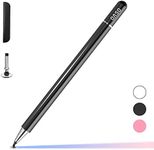 OASO Stylus for Tablet, Capacitive Disc Tip Pencil & Magnetic Cap Compatible with All Touch Screens, Pens for iPad pro/5/6/7/8th/iPhone, Samsung Galaxy Tab A7/S7, Chromebook, Touch Pad (Black)