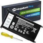 NinjaBatt Battery for Dell WDX0R Inspiron 15 7579 5567 5578 5570 5568 7569 5579 5565 7573 13 7378 5378 7368 5379 5368 7375 17 5767 Y3F7Y - [42Wh/11.4v]