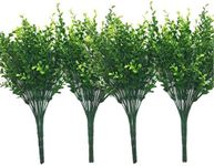 (Eucalyptus Bud-8 Pcs) - CATTREE Artificial Eucalyptus Leaves, Plastic Fake Shrubs Bushes Green Plants Wedding Indoor Outdoor Home Garden Verandah Kitchen Office Table Centrepieces Arrangements Christmas Decoration 8 pcs