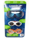 Speedo Junior Swim Goggles 3-Pack, Multi-Color & Shape