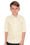 Allen Solly Kids Apparel Plain Regular Shirt (ABSF31901789_Yellow 7 8 Years)