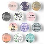 12Pcs Glass Strong Magnetic Refrigerator Magnet Fridge Sticker, Round Glass Fridge Decoration, Office Whiteboard Cabinet Dishwasher Magnet, Cabinet Cute Locker Magnet (Style-A)