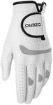 OZERO Golf Gloves Women: Sheepskin FusiouFit Breathable Comfortable Womens Golf Glove with Good Grip and Perforations for Hot and Humid Weather-Left Hand