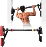 GENKI Pullup Bar Door Chinup Situp Push Upper Body Abs Workout Fitness Chest Back Exercise Home Gym 400kg 72-110cm Adjustable