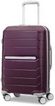 Samsonite Freeform Hardside Expandable with Double Spinner Wheels, Amethyst Purple, 2-Piece Set (21/28), Amethyst Purple, Carry-On 21-Inch, Freeform Hardside Expandable with Double Spinner Wheels