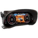 Digital Dash, Automotive Replacement Instrument Panel Gauges, Speedometer Instrument Cluster Replacement for Jeep Wrangler Jk 2011-2017, Digital Cluster Instrument Speedometer - 12.3 inch