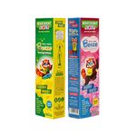 Bentodent 100% Natural Kids super saver pack bubble gum 100g & mango 100g Toothpaste, Fluoride Free, Sls Free, Complete oral care protection for kids, Fresh Breath, Best toothpaste for kids 2+ years 100g each