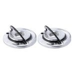 Saipor 2Pcs Angle Grinder Flange Nuts with 5/8-11 Inch Thread, Quick Change Grinder Flange Locking Nut Metal Angle Grinder Nut for Replacement/Fixing Cutting Discs