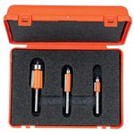 CMT 806.001.11 3-Piece Flush Trim Bit Set, 1/4" Shank