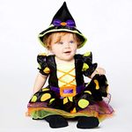 amscan (PKT) (PDBW12) Child Girls Cauldron Cutie Witch Costume (3-6m)