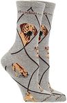 WHD Rhodesian Ridgeback Socks (Gray, Medium)