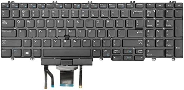 ANTWELON Replacement Backlit Keyboard Backlight for Dell E7530 US Layout