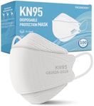 KN95 Face Mask Disposable Adults - 100 Pack Adjustable KN95 Face Mask 5 Layer Protection Breathable Comfortable Respirator Women Men KN95 Mask Individually Wrapped