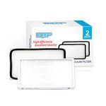 HQRP 2-Pack 86889 Filters Compatible with Kenmore 25915, 27514, 27515, 27614, 27615, 27814, 27815, 27914, 27915 Canister Vacuum Cleaners