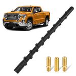 KSaAuto 7" Spiral Stubby Car Truck Antenna for GM Chevy Silverado 1500 2500 3500 HD Avalanche Traverse Equinox GMC Sierra 1500 2500 3500 Denali Heavy Duty Acadia Terrain Vehicles(with 3 Screws)