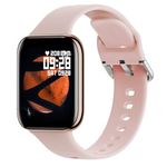 Lapras { 2023 New Stock with 12 Years Warranty ) SmartWatch with Heart Rate & Blood Pressure Monitor, Sleep Monitor, Information Reminder & Step Counter Fitness Tracker for Unisex (Rosegold)