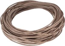 Leather Cord 1mm 3 Metres Natural - Cowhide Leather Round Throng String ​For Bracelet Necklace Jewellery Making DIY Crafts​