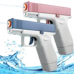 Water Gun for Kids, 2 Pack Super Gun Cool Small Pistol Guns,Cool Small Manual Water Soaker Gun Summer Swimming Pool Outdoor Games Beach Water Fighting Toys Gifts for Boys Girls Children