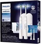 Philips Sonicare Optimal Clean Rechargeable Sonic Power Toothbrush, UV Sanitizer Edition - Pack of 2