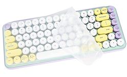 Dust-Proof Silicone Keyboard Skin Cover Compatible for Logitech POP Keys Mechanical Wireless Keyboard (Clear)