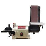 BUCKTOOL Bench Belt Sander 4 in. x 36 in Belt and 8 in. Disc Sander with 3/4HP Direct-Drive Motor BD4801…