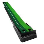Golf Putting Green Mat Trainer with Automatic Ball Return Way and Ball Dam Board, Mini Golf Practice Training Aids, Game and Gift for Home, Office, Outdoor Use, 3 Real Golf Balls for Free