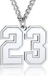 Softball Number Necklace Volleyball