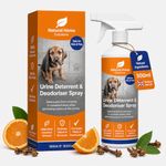 Eco Urine Deterrent & Deodoriser Spray Urine Stop for Cat Dog Repellent Stop Cats Dogs Repeat Marking Indoors Outdoors 100% Natural Enzyme Urine Destroyer 500ml