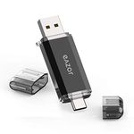 EAZOR USB 3.0 Type C Dual OTG Flash Drive USB C Memory Stick Thumb Drive for USB C Smartphone, Tablets, Samsung Galaxy S8, S8 Plus, Note 8, LG G6, V30 (64GB-3.0)