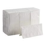 Preference 31739 3-Ply 1/8 Fold Paper Dinner Napkins, White (Pack of 10)