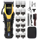 Wahl Extreme Grip Hair Clipper | Heavy-Duty Motor, Non‑Slip Silicone Sleeve, 120min Cordless Runtime, Adjustable Taper Lever, Smooth‑Cut Attachment Combs, Secure‑Fit™ Guide System