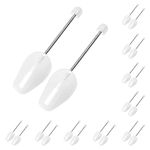 Ahberxig 10 Pairs Plastic Shoe Trees for Men (White)