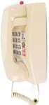MCHEETA Wall Phone for Home, Corded Wall Home Phone with Adjustable Call Volume & 3 One-Touch Dialing for Seniors, Telephone Landline Phones with Mechanical Ringer Indicator for Elderly, Beige