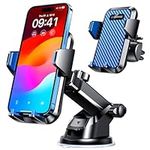 VANMASS 2024【60+LBS Strongest Suction & Military-Grade】 Newest Car Phone Mount【Patent & Safety】 Cell Phone Holder Truck Stand for Dashboard Windshield Vent for iPhone 15 Pro Max 14 Samsung, Blue