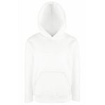 Fruit of the Loom Childrens Unisex Hooded Sweatshirt/Hoodie (9-11) (White)