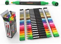 18 Double Sided Acrylic Paint Pens 