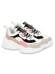 FOOTOX BE YOUR LABEL Shoes for Women | Running Shoes | Casual Shoes-FWCS-10 Black-White-Peach-07