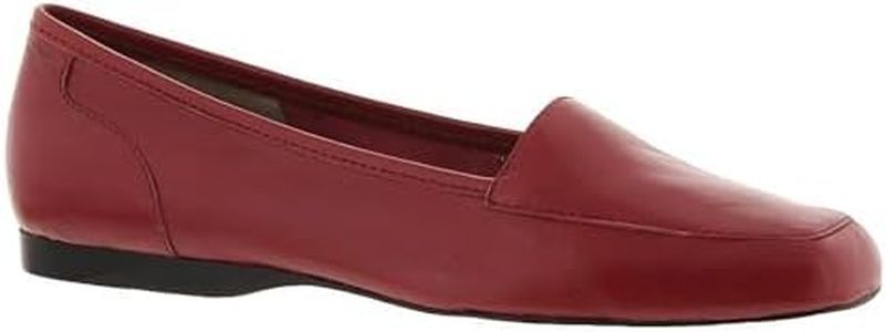 ARRAY Women’s Freedom Leather Slip-On Dress Flat, 7.5 W (Wide), Chili